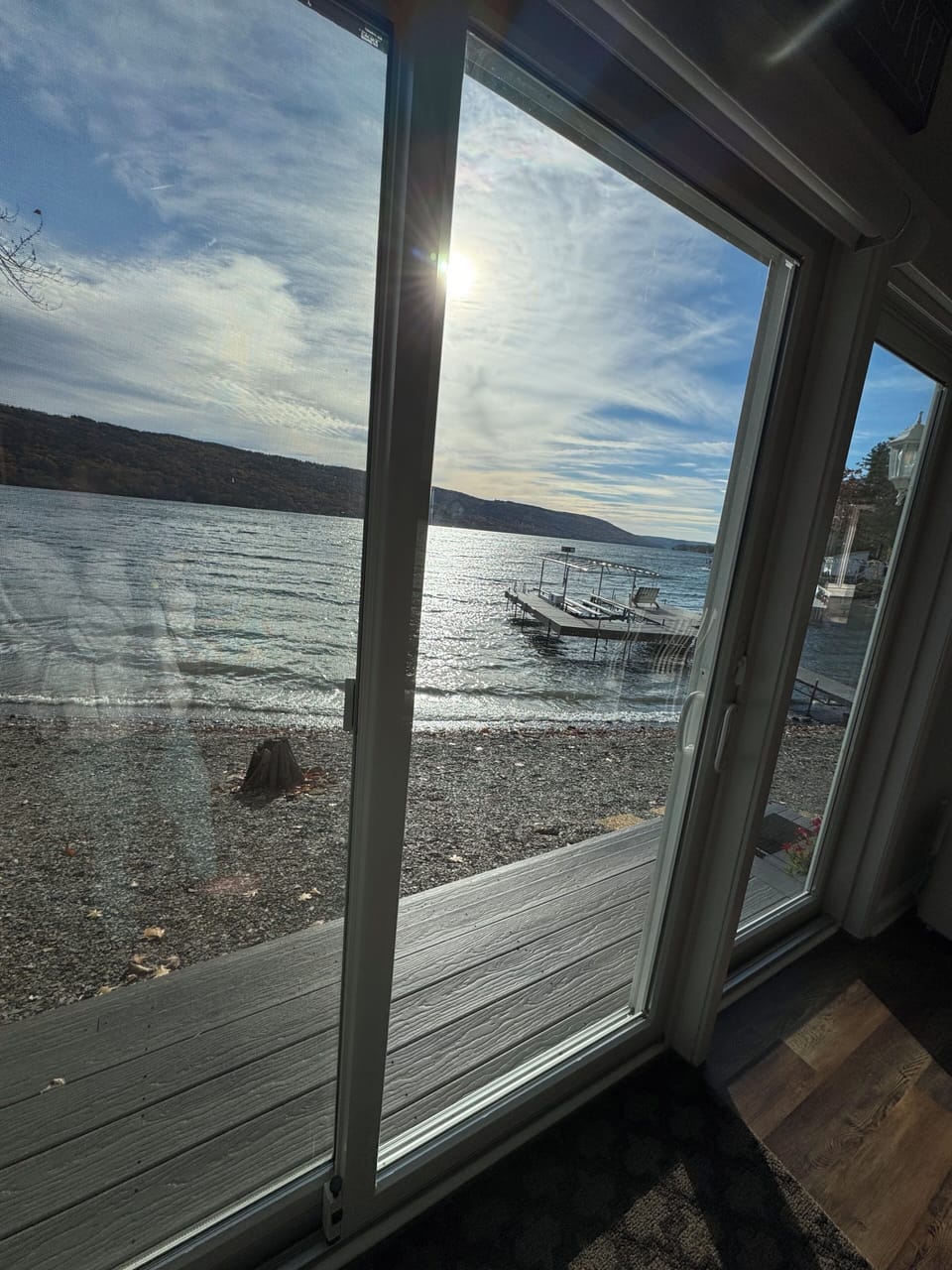 Sleep listening to the Keuka lake calming ripples, 3-5 feet to the lake. 