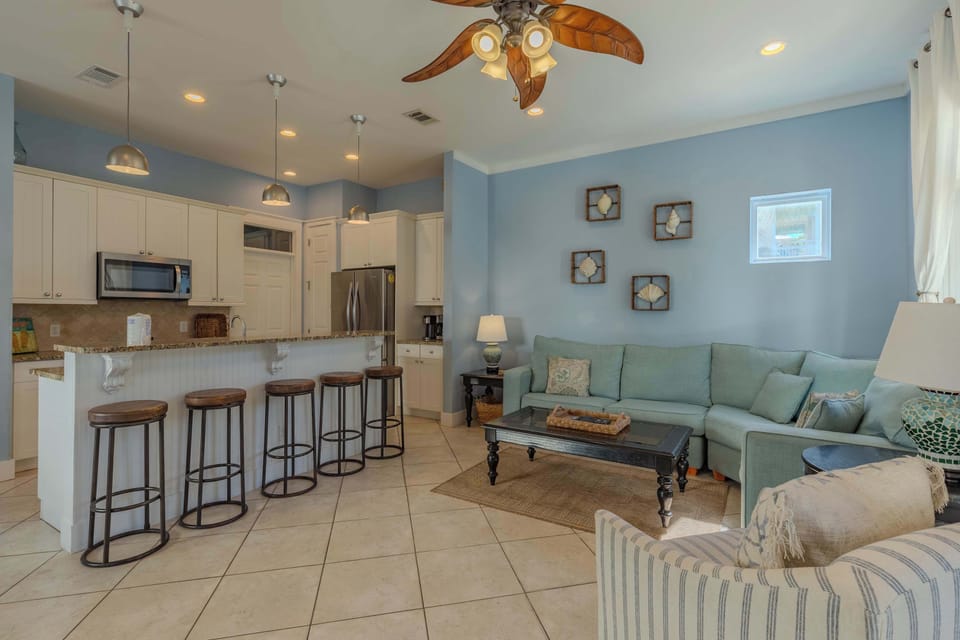 Open Living Kitchen Area