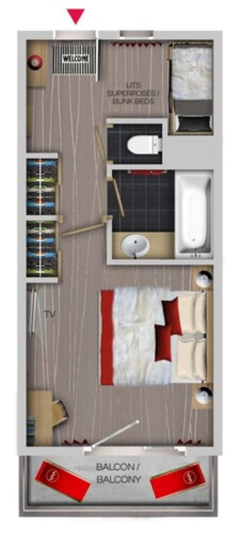 Premium bedding, in-room safe, desk, soundproofing