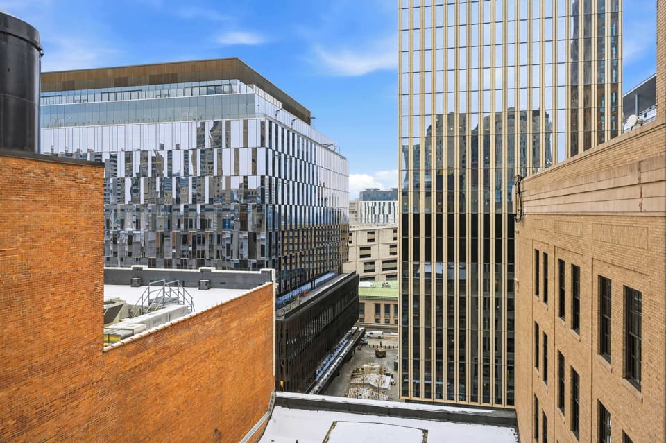 High rise view from outside