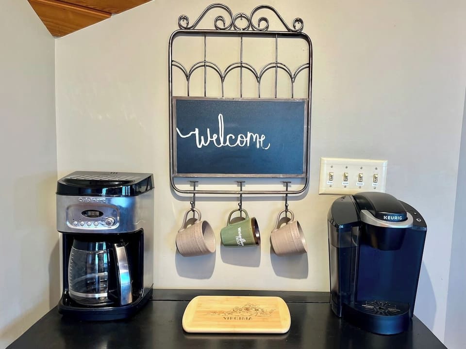 Coffee Bar with Keurig, Pods, and Drip Coffee Maker