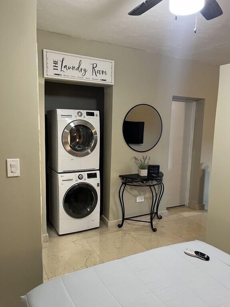 Laundry area