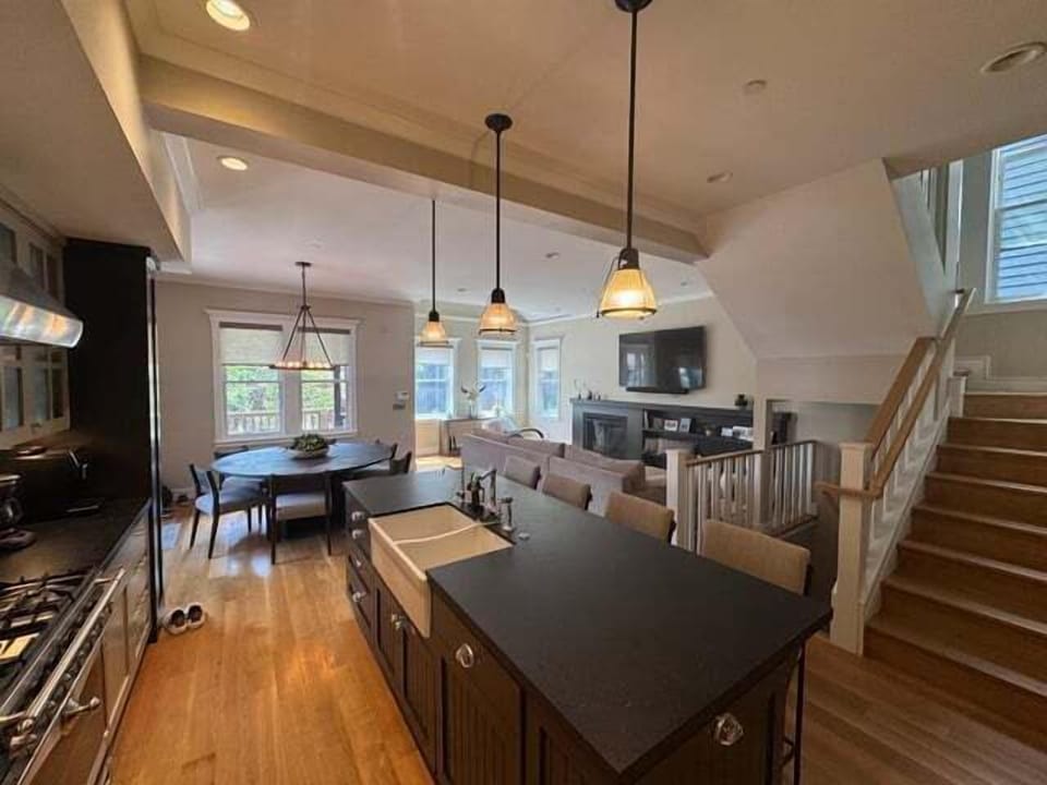 Open Layout Kitchen, Dining, & Living room