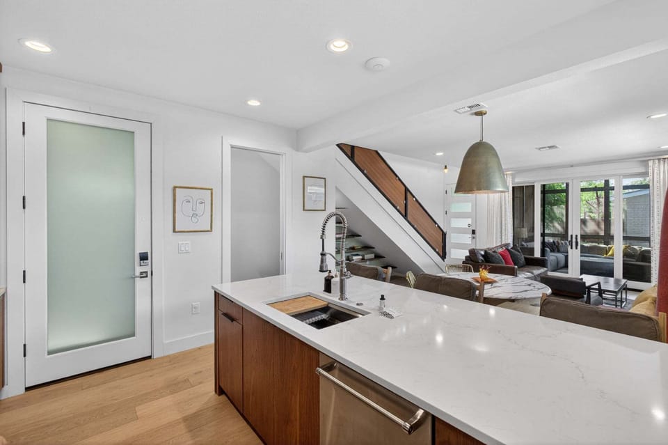 Expansive Kitchen Island with Seating for Three!
