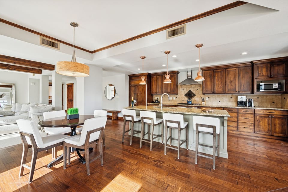 Breakfast bar and card table