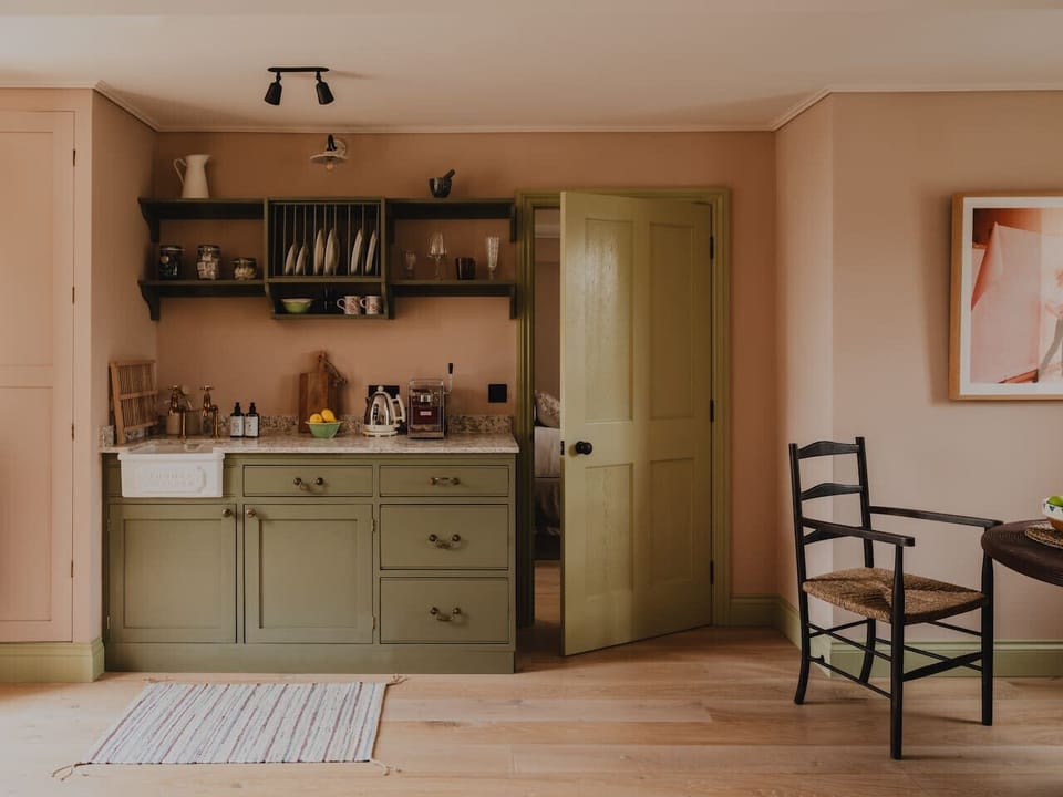Thoughtfully designed kitchenette for light meals and relaxed mornings