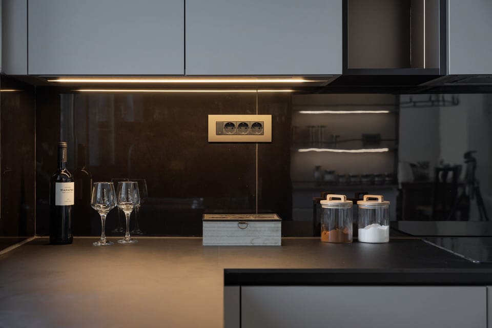 Villa, Sea View | Private kitchen | Full-size fridge, microwave, oven, stovetop