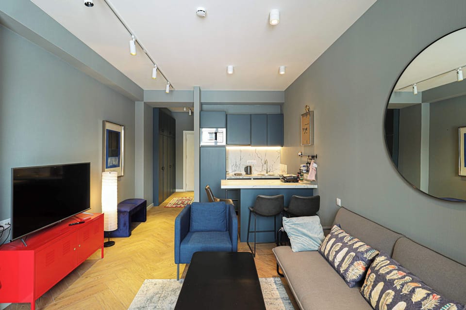 A colorful apartment adds so much charm and personality!