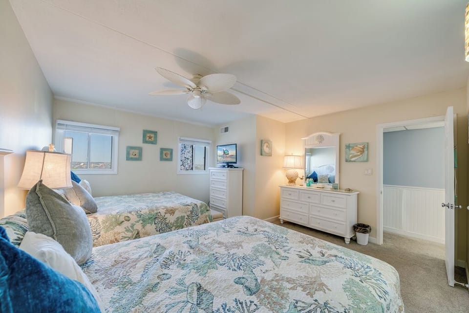 Sink into the Beds and watch your Favorite Show after a long day at the Beach!