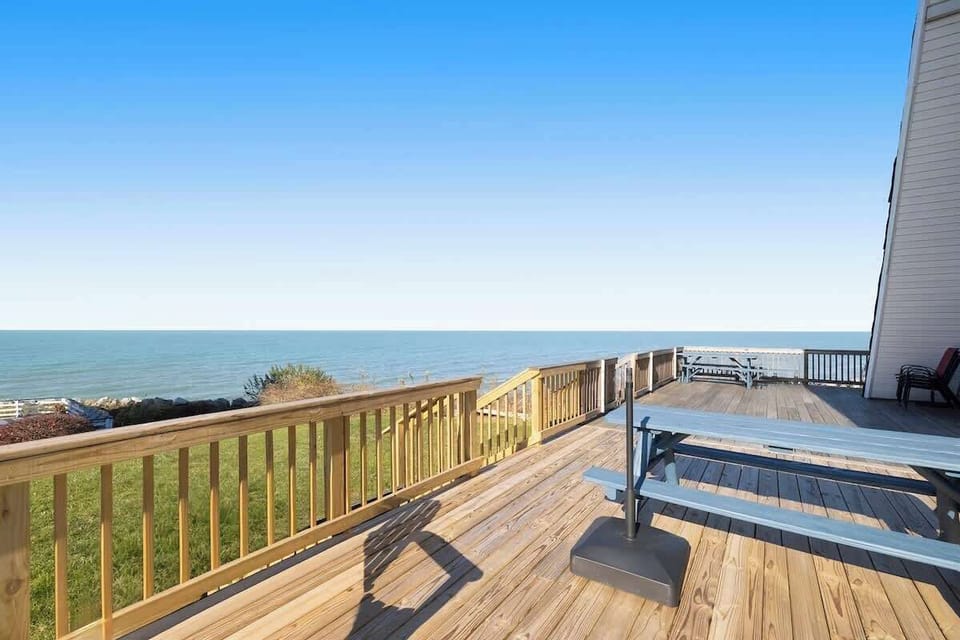 Enjoy outdoor living with sunshine, shoreline, and the best views in Stevensville.