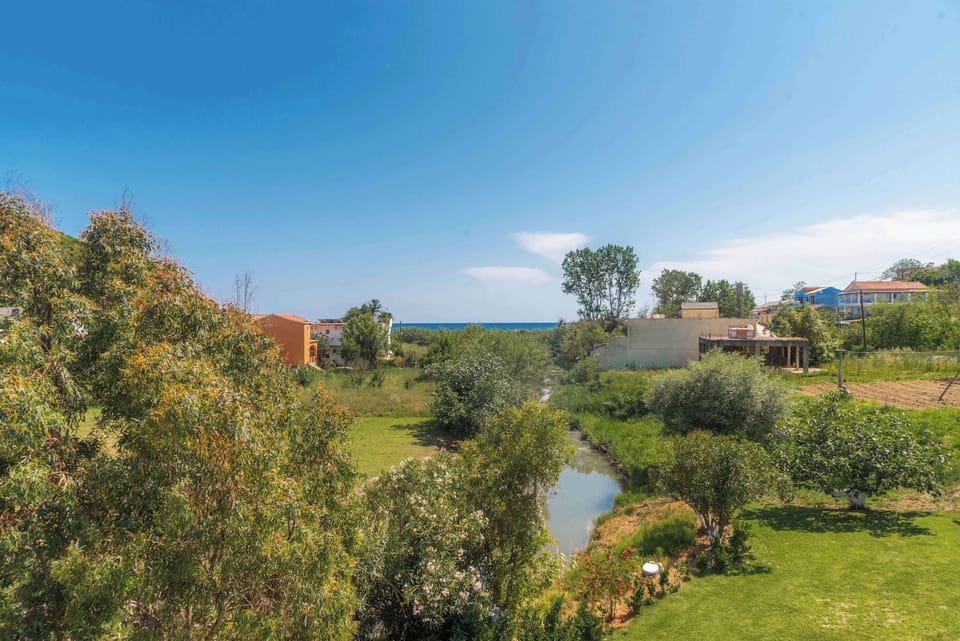 Enjoy lush greenery right outside your room window.