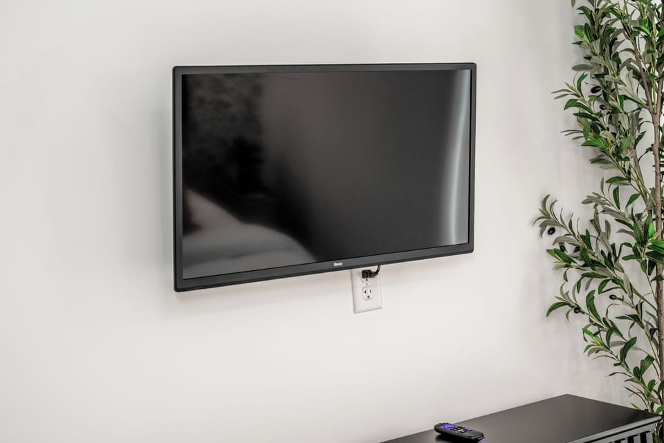 Enjoy your own Smart TV in every bedroom—perfect for quiet evenings, cozy mornings, and unshared remotes. 