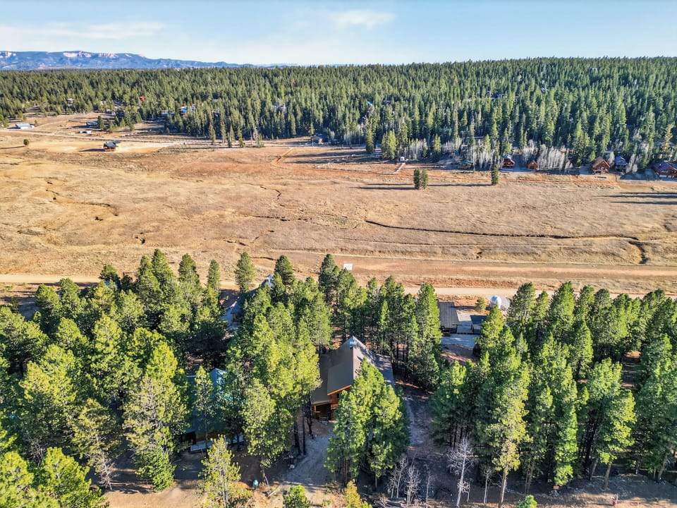 Areal view of Duck Creek Getaway