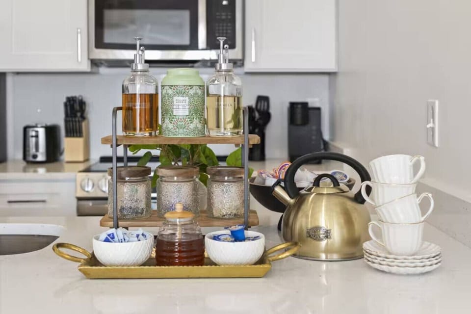 Morning coffee setup — Convenient and ready to use