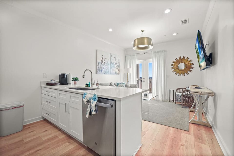 Modern kitchen — Clean finishes and functional layout