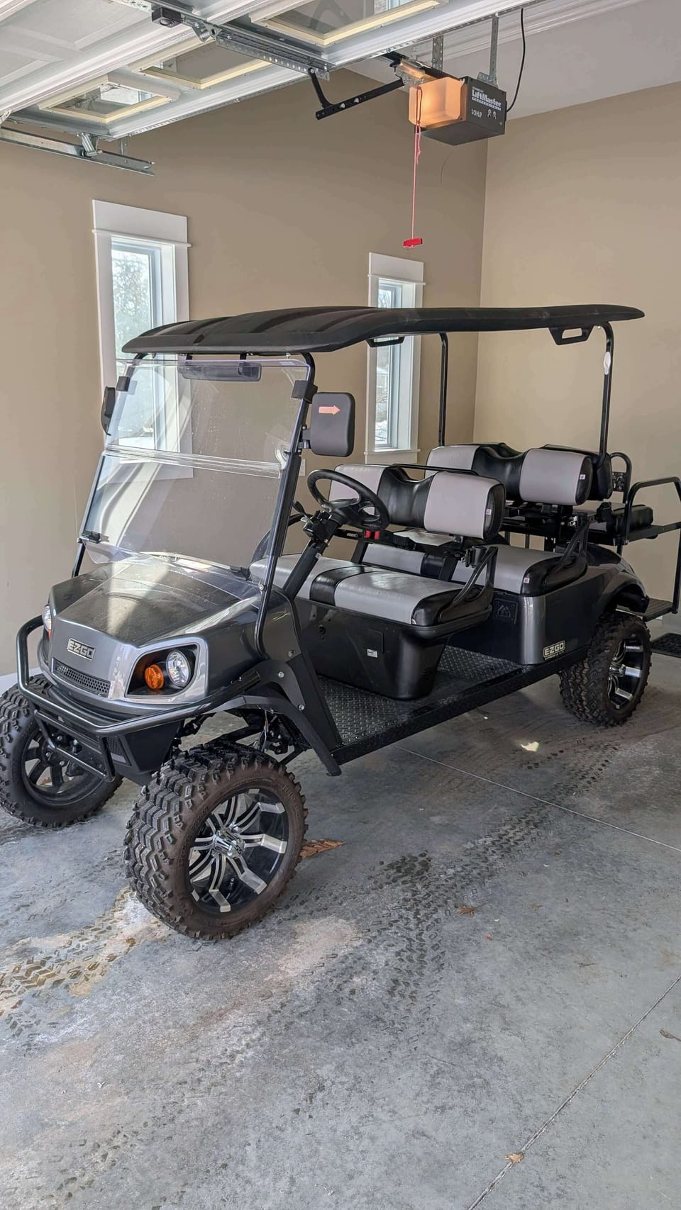 Complimentary Golf Cart March 15 - Nov 15.  Seats 6, electric, plug and go!