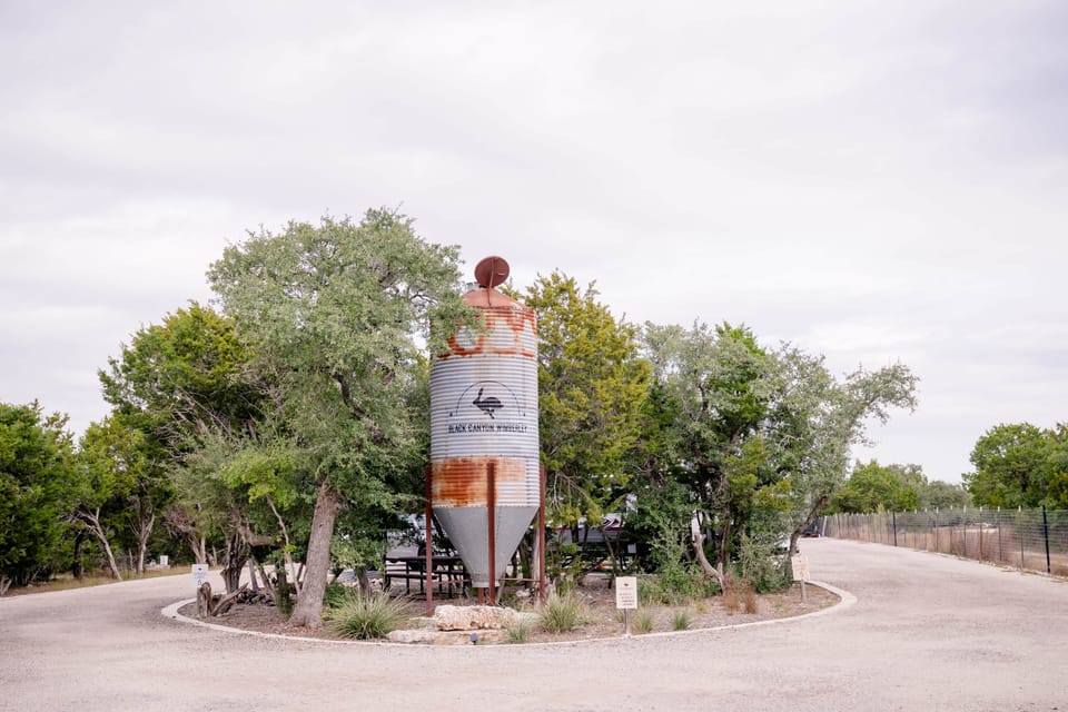Silo at the entrance