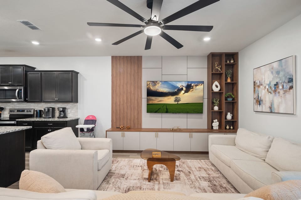 Spacious Living Space w/ Smart TV