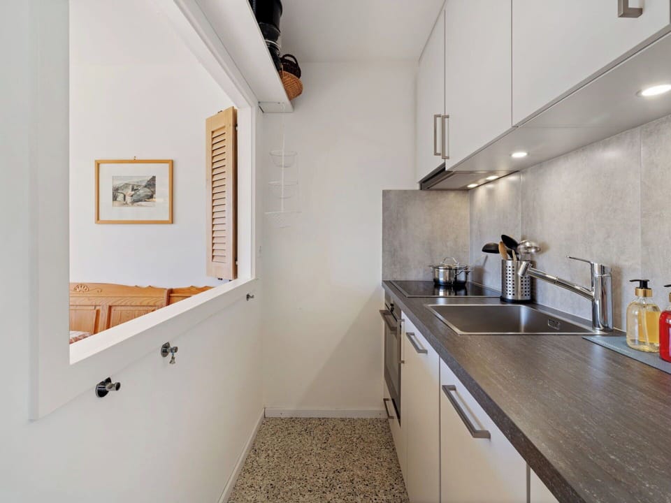Countertop, Kitchen, Wall, Flooring, Interior Design, Wood, Ceiling, Floor, Major Appliance, Kitchen Appliance