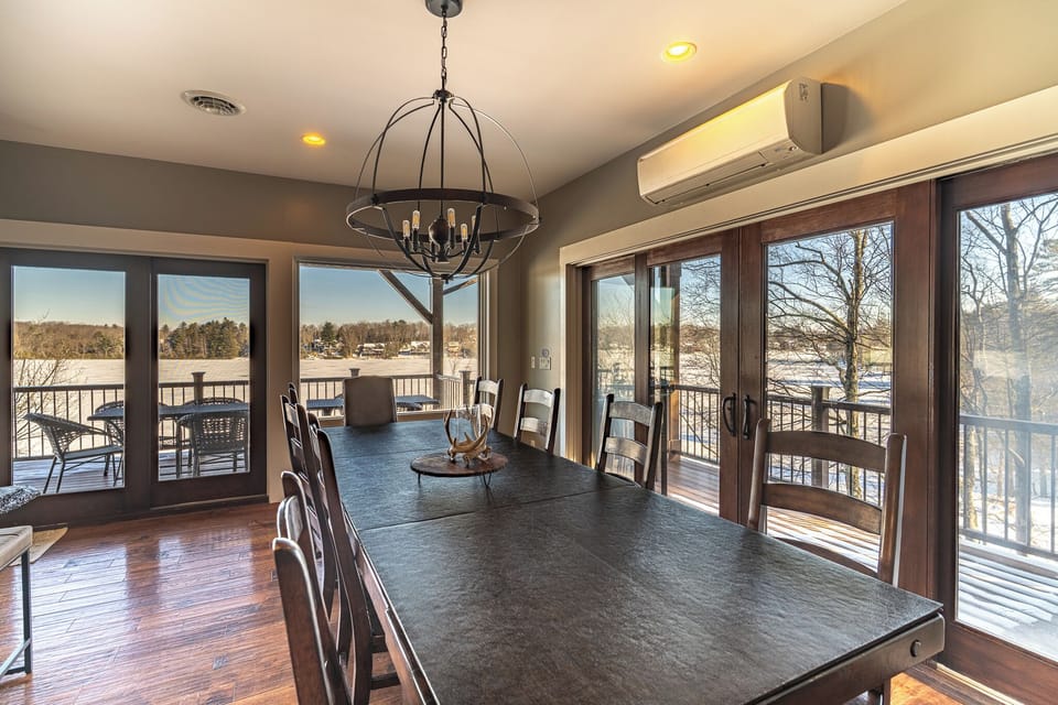 Seating for 18 on main level