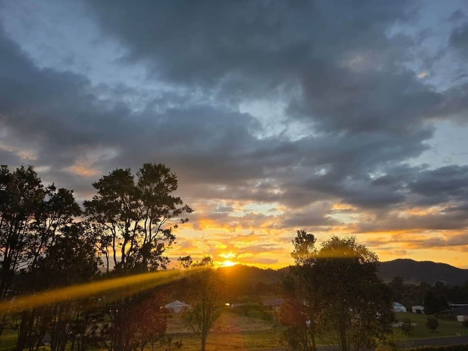 The dawn of a new day taken from front deck..
