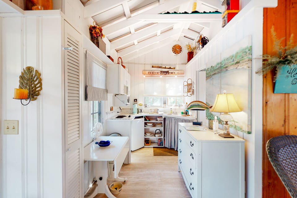 Kitchenette to left right when you walk into the home.