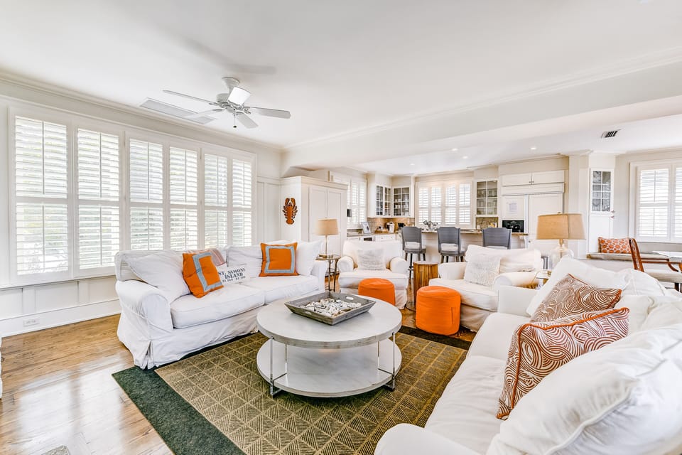 Living room located on third floor