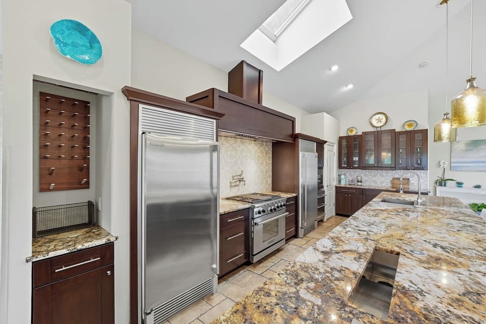 Sleek kitchen setup w/ modern stainless appliances