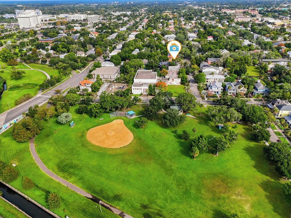 Nearby baseball field