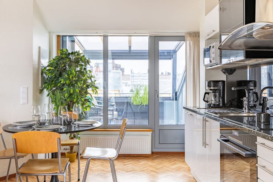 Bright dining area with seating for shared meals and easy conversation.