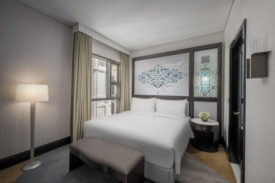 Down comforters, minibar, in-room safe, blackout drapes