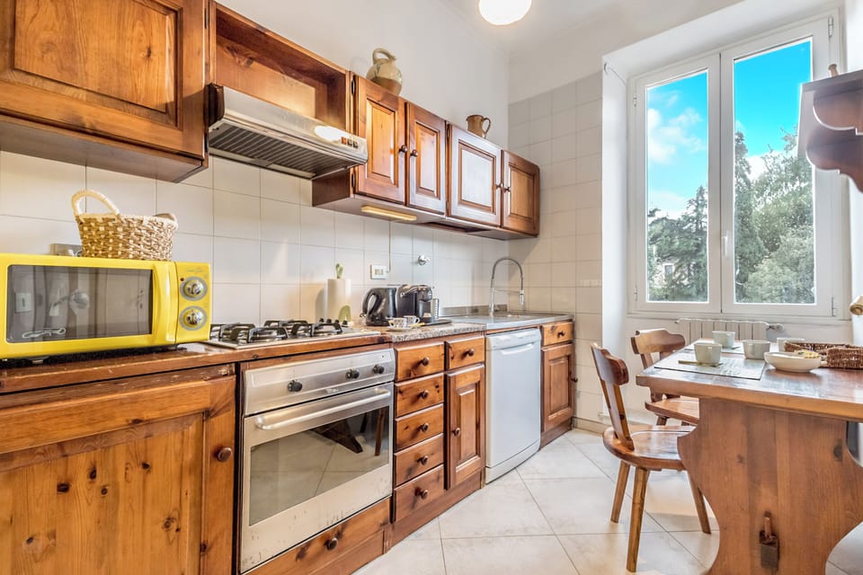 Microwave, espresso maker, electric kettle