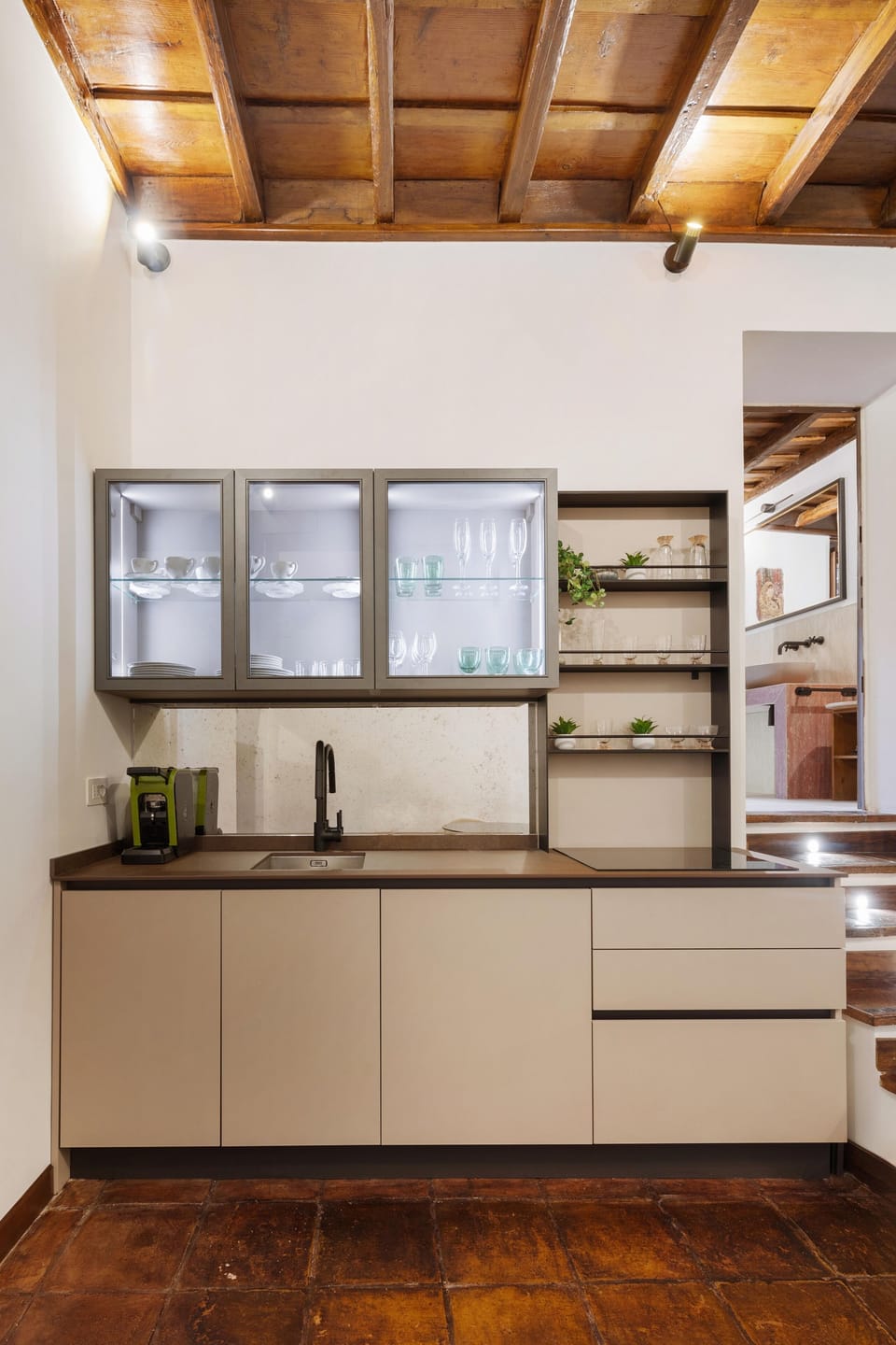 Apartment (1 Bedroom) | Private kitchen | Microwave, stovetop, dishwasher, espresso maker