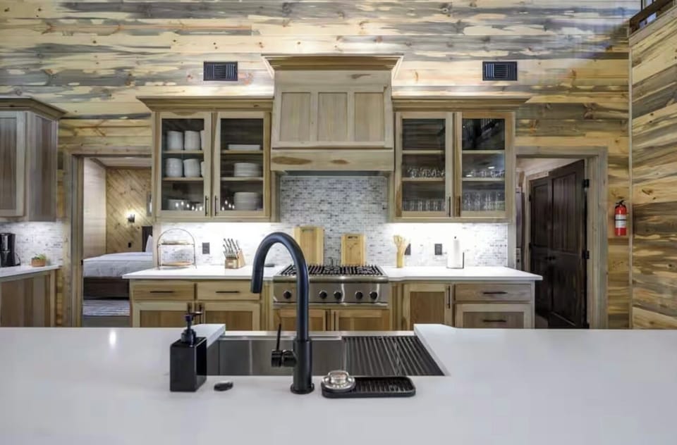 Fully stocked kitchen