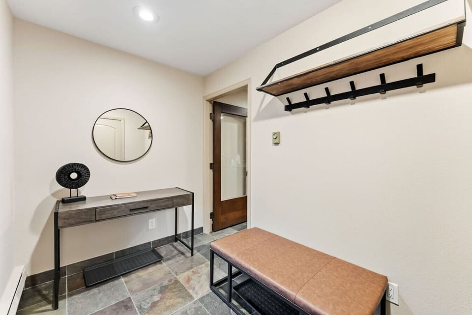 Welcoming entryway for your arrival with storage