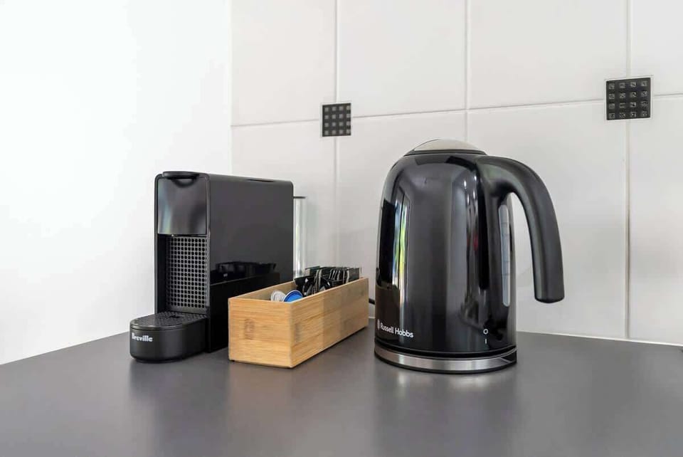 Begin each morning with a freshly brewed coffee, setting the tone for a laid-back day by the beach.