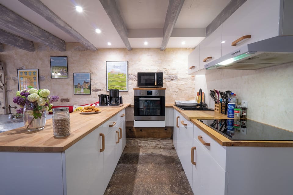 Shared fridge, microwave, highchair