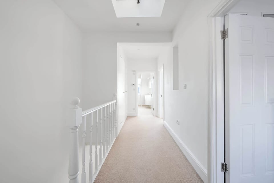 The hallway and entrance area