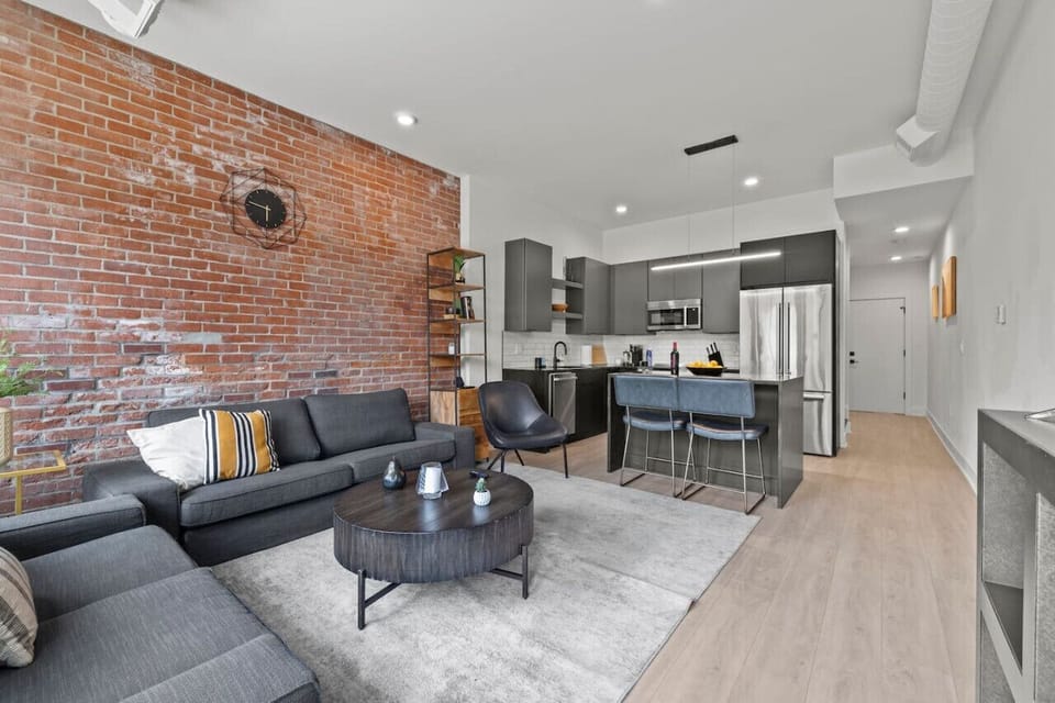 Relax in this thoughtfully designed living space, perfect for unwinding after a day of exploring the city.