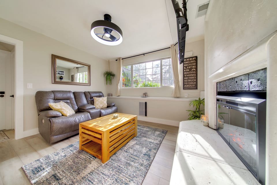 Living Room | Electric Fireplace | Smart TV