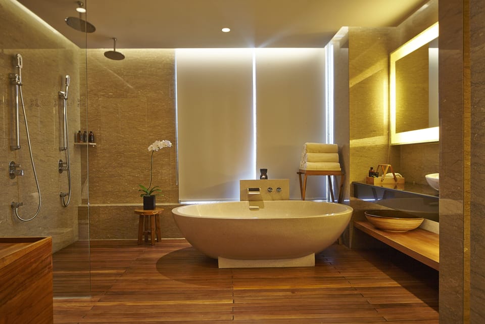 Hot tub, body treatments, aromatherapy, hot stone massages, body wraps