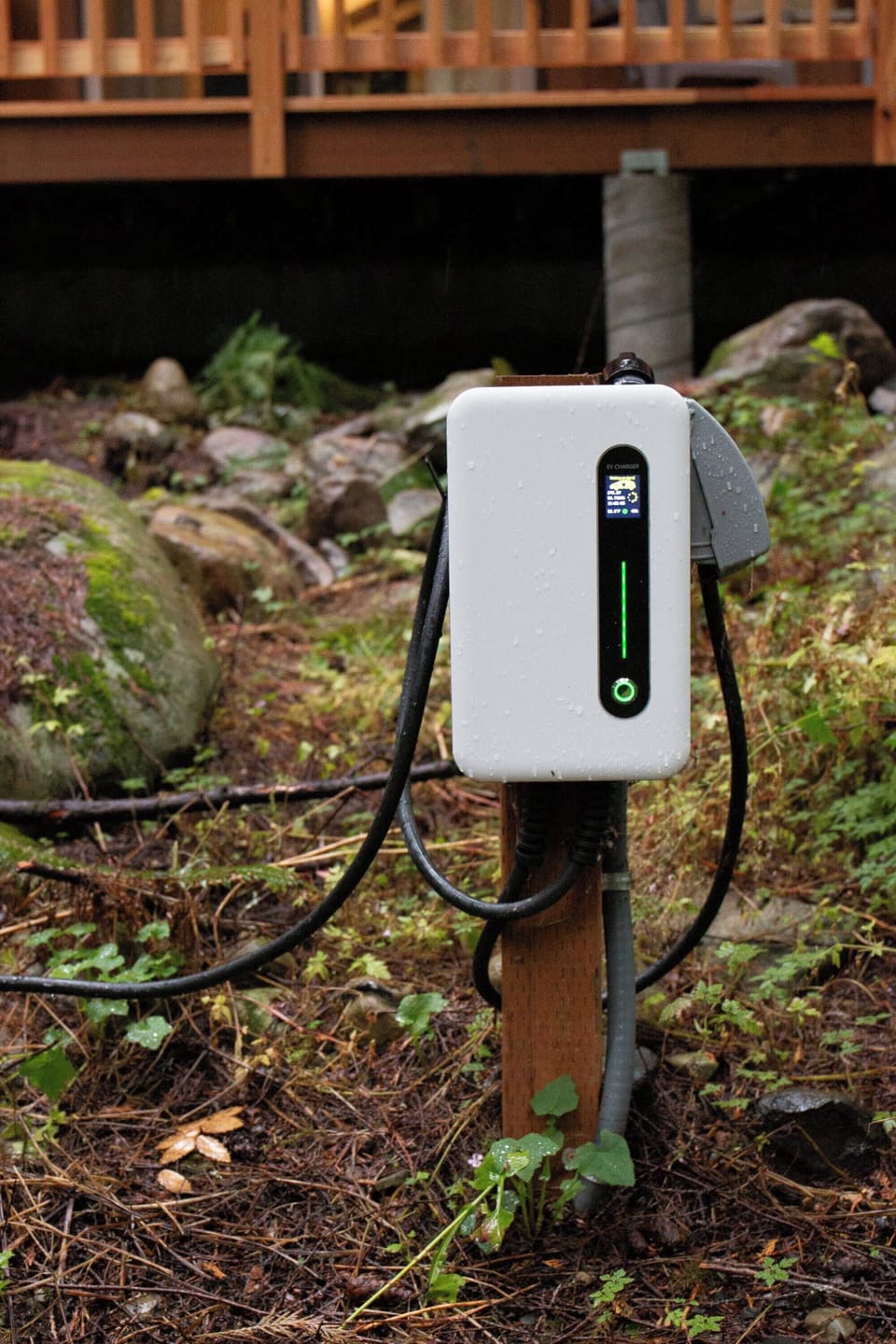 240V EV charger (Tesla drivers, bring your adapter)
