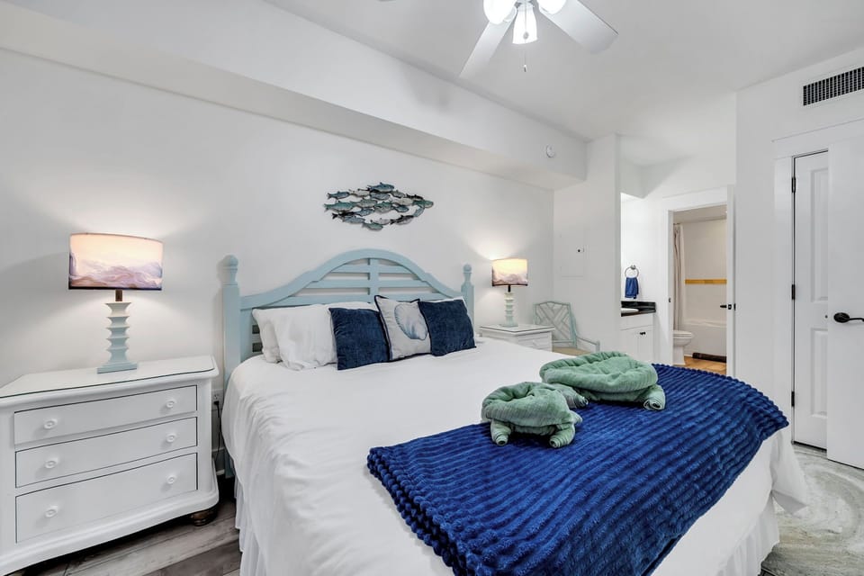 Bedroom with king bed