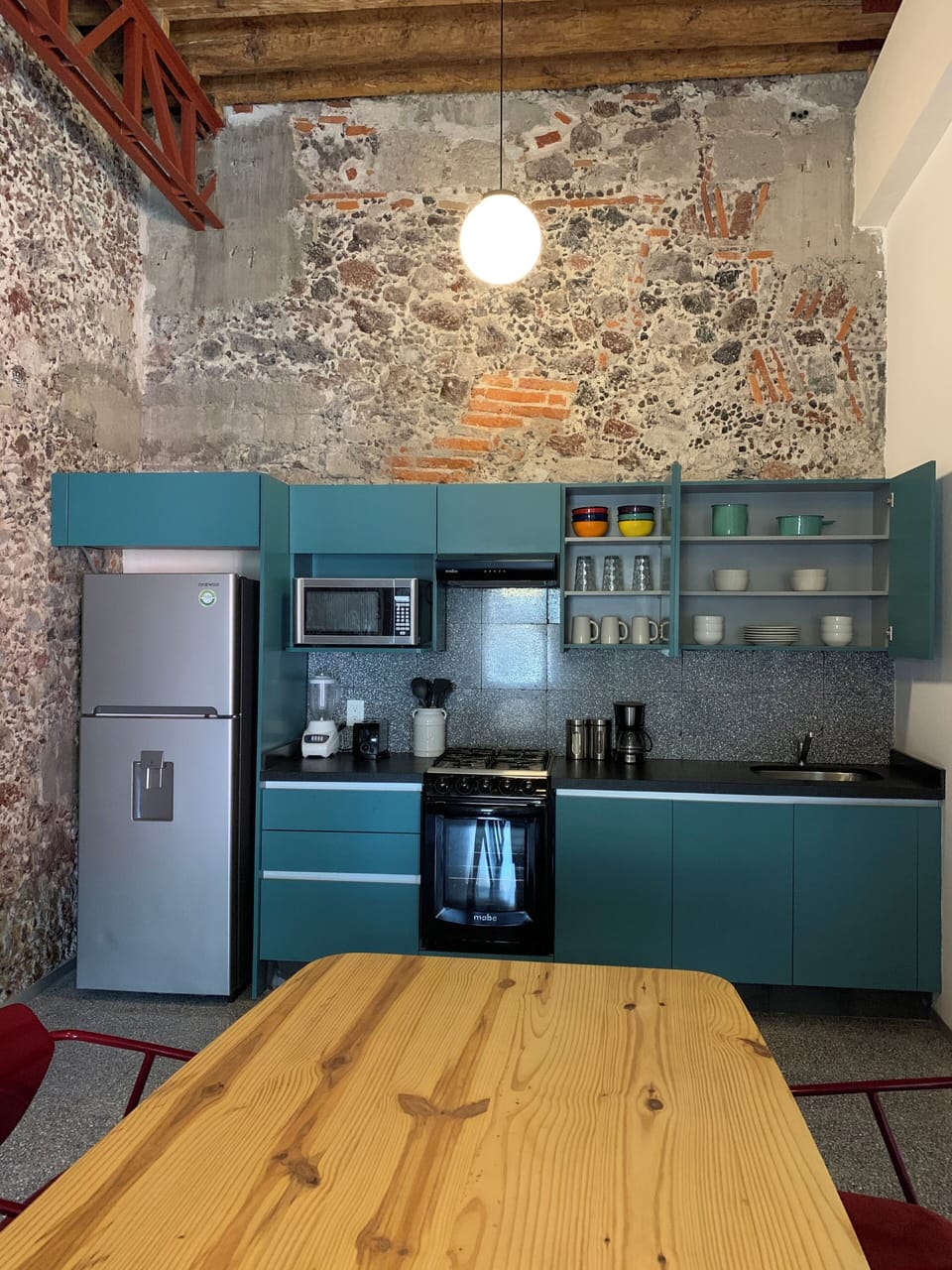 Classic Loft | Private kitchen | Fridge, microwave, oven, coffee/tea maker