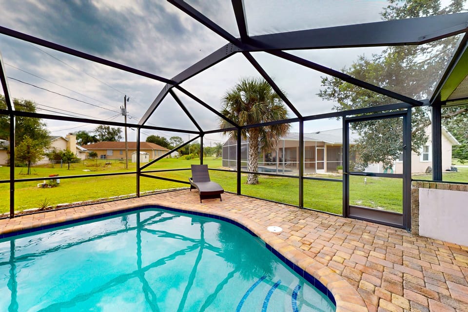 Take a dip in the sparkling pool
