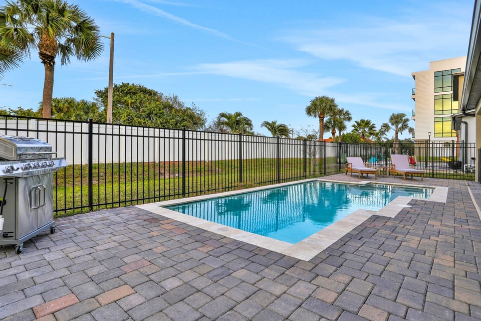 Private sparkling pool