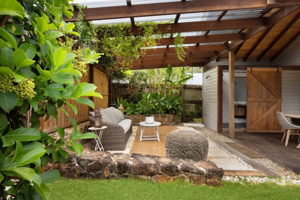 Covered Patio and private garden