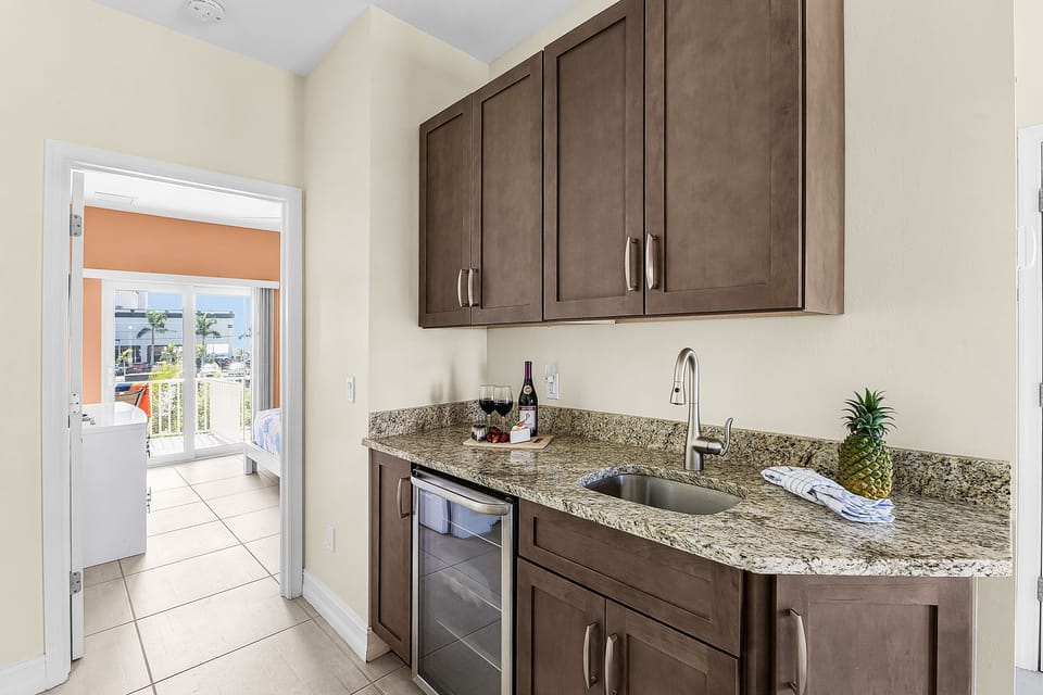Wet bar on first floor