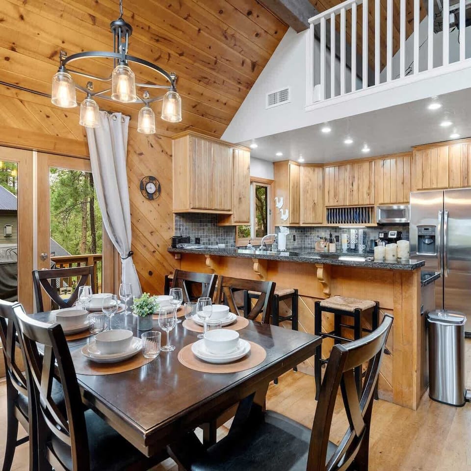 Dining table with seating for 6
