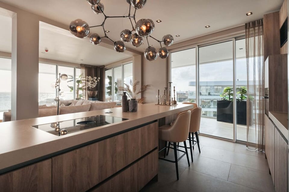 Gather around and enjoy the beauty of modern living with stunning views.